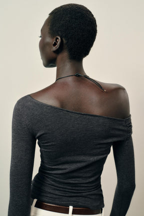 Asymmetric Neck Blouse