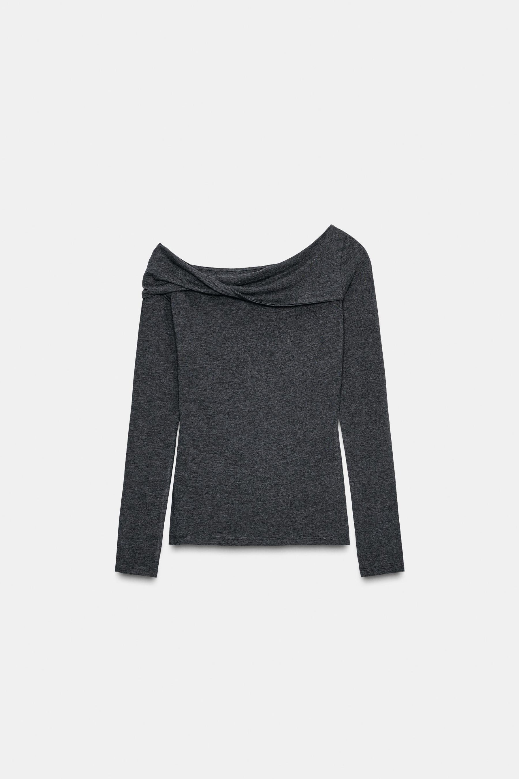 Asymmetric Neck Blouse
