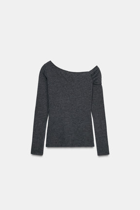 Asymmetric Neck Blouse