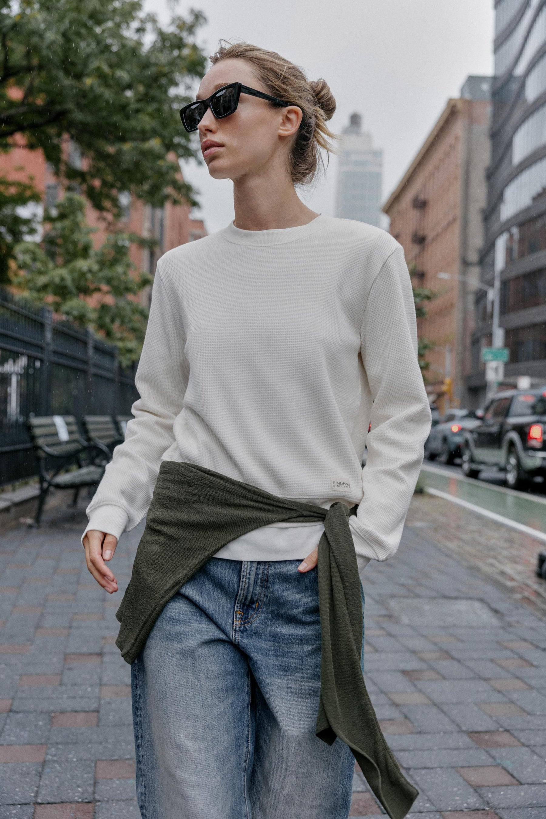 Waffle Knit T-Shirt