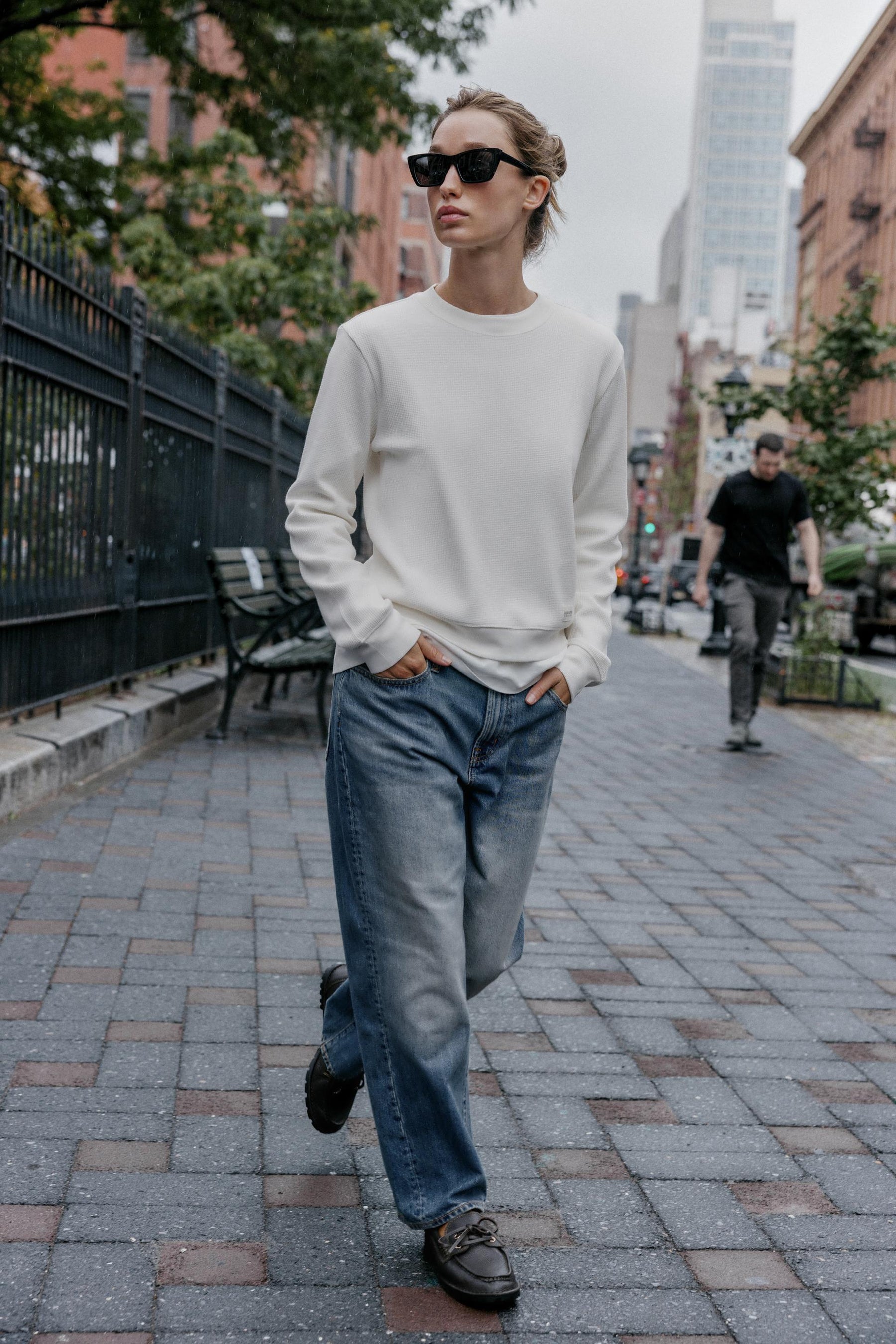 Waffle Knit T-Shirt