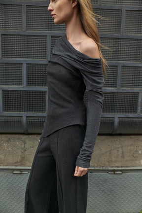 Draped Lyocell T-shirt