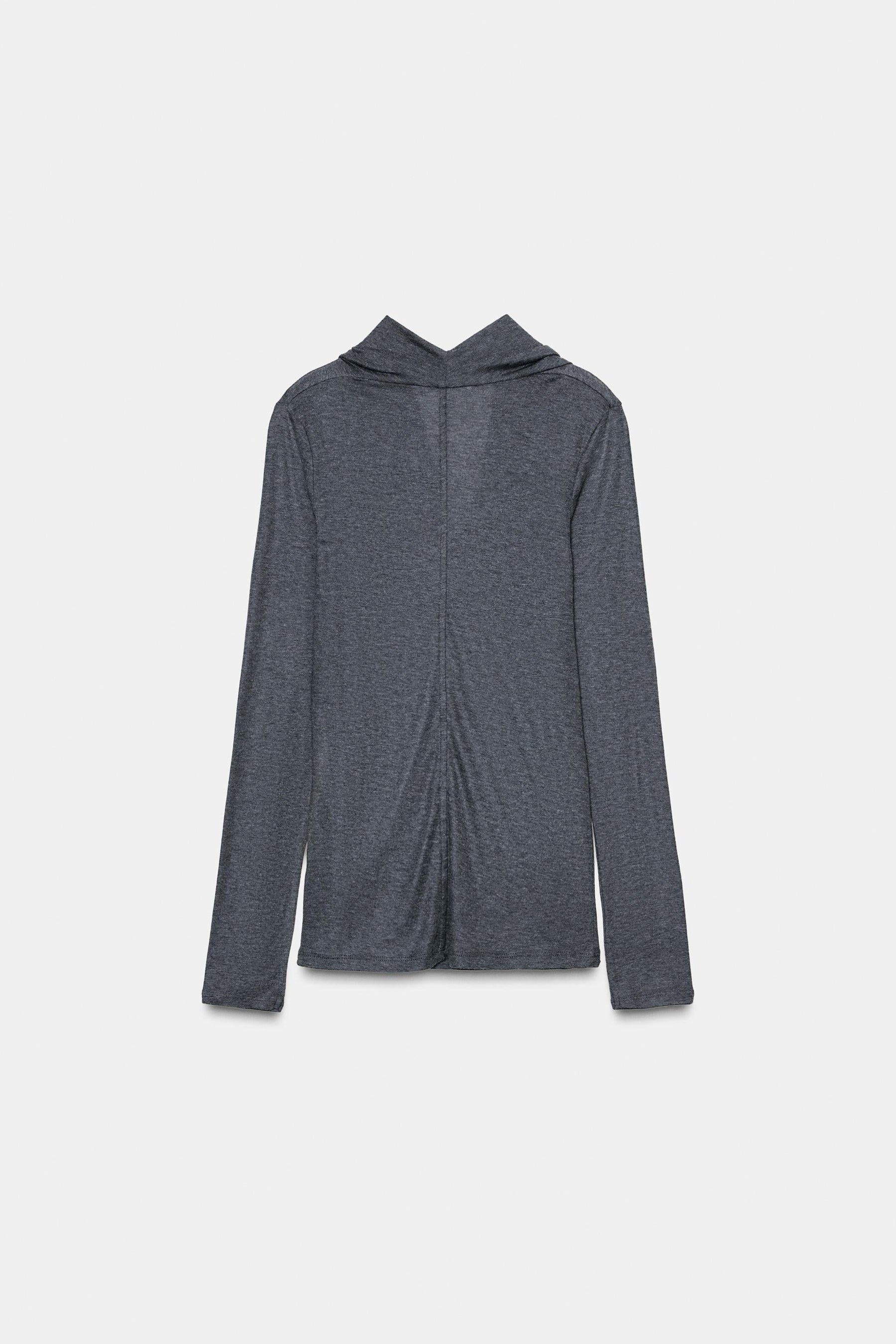 Draped Lyocell T-shirt