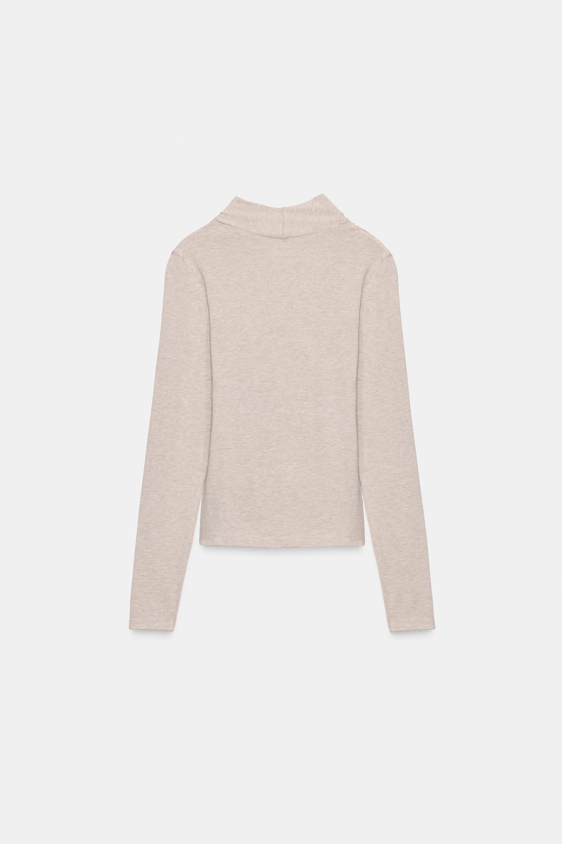 Seitlich drapiertes T-Shirt