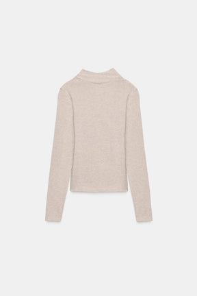Seitlich drapiertes T-Shirt