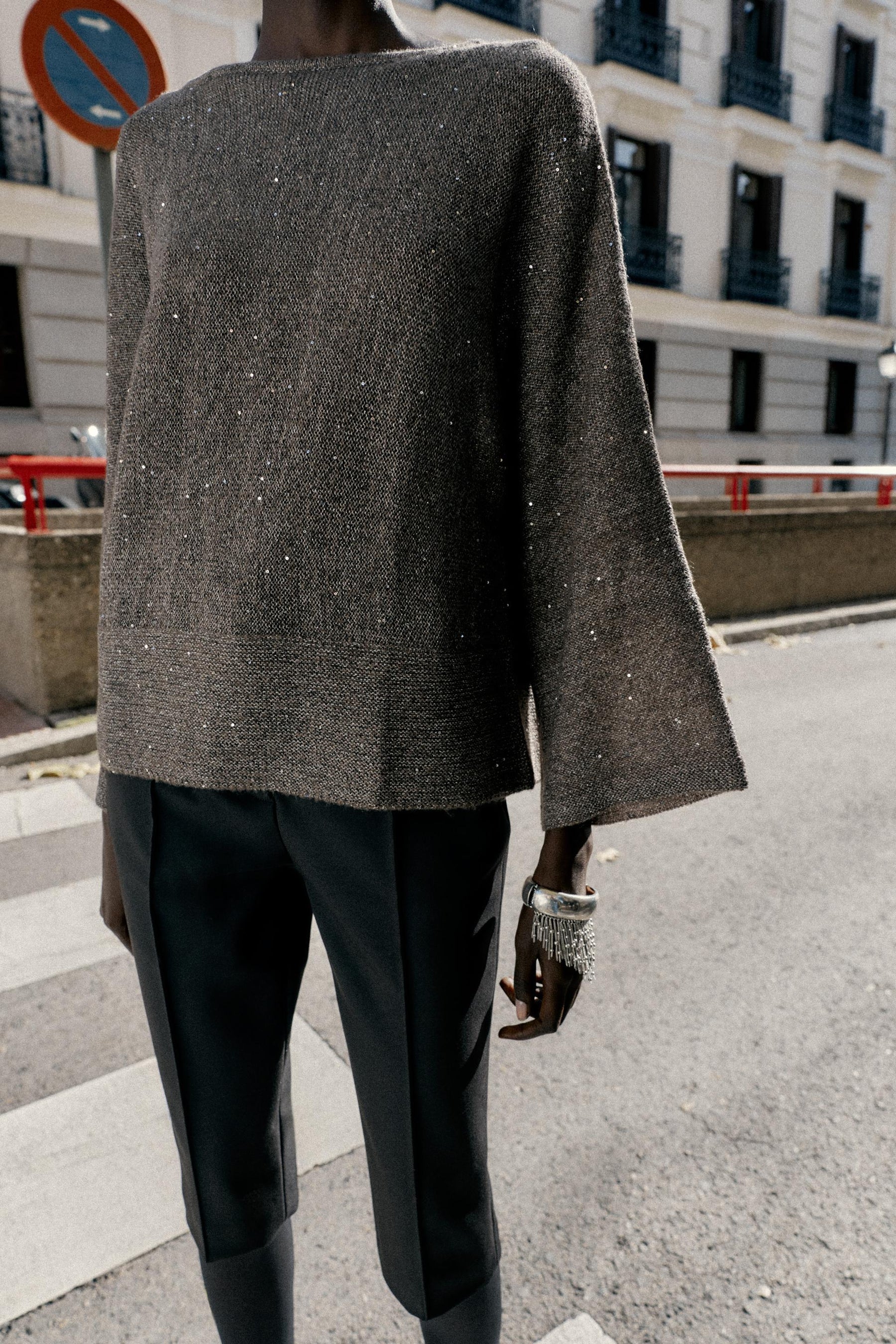 SEQUIN KNIT JUMPER