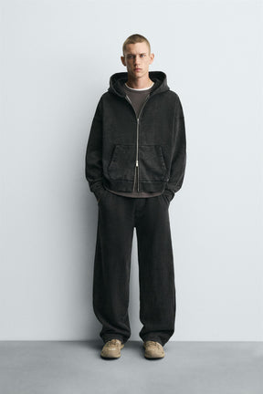 Washed Zip Hoodie