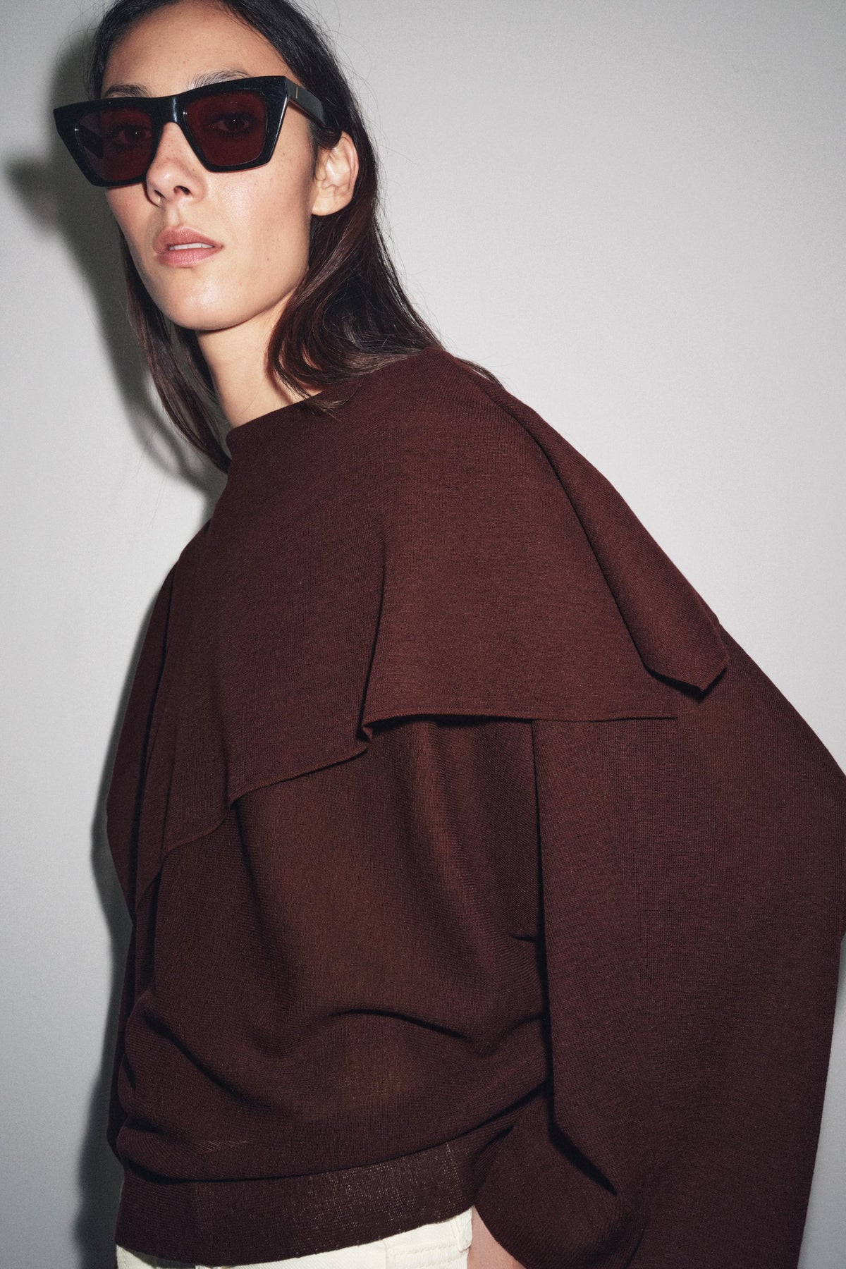 Strickcape-Pullover