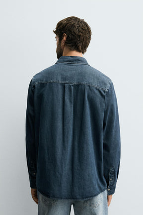 WASHED DENIM SHIRT - Image 3