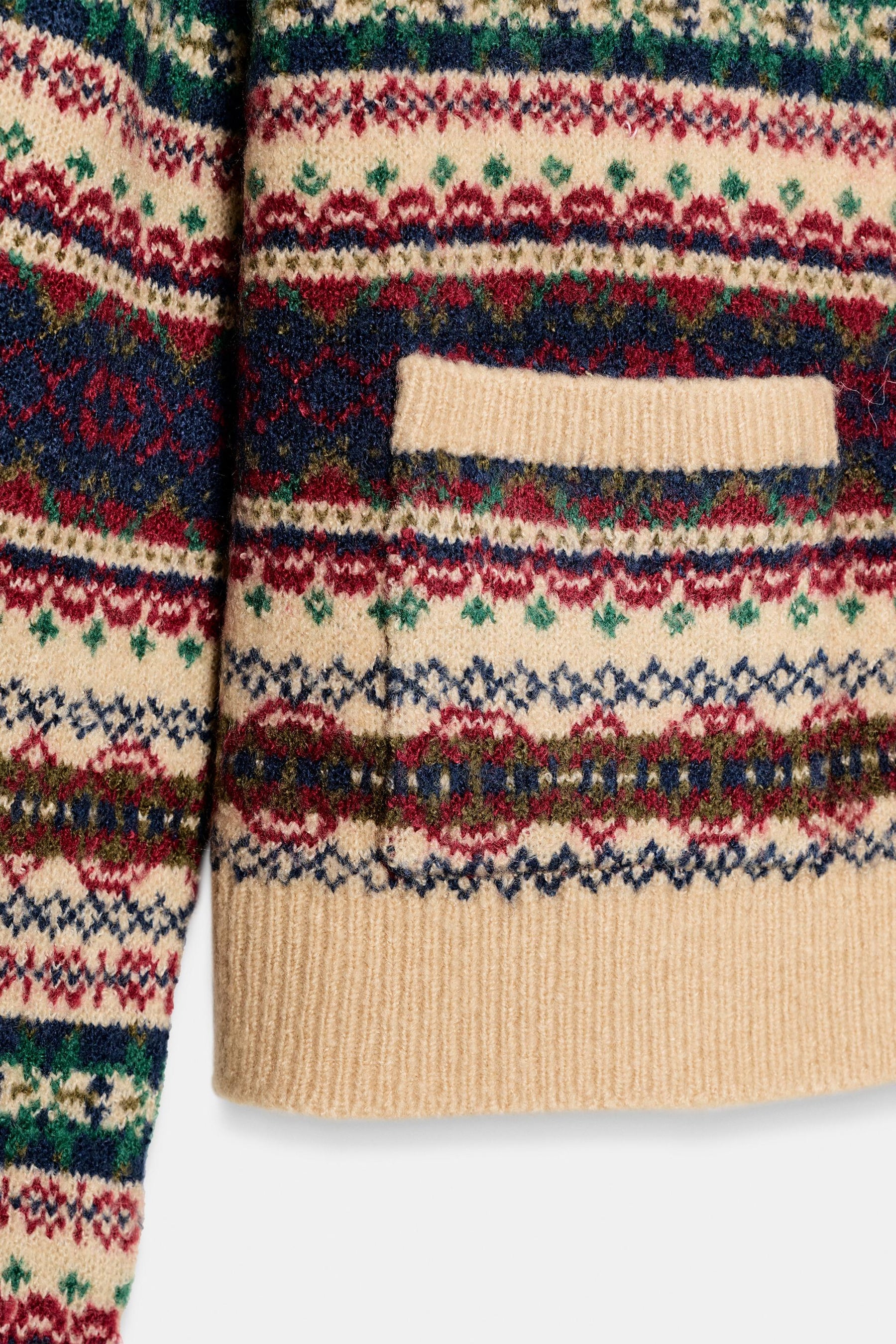 Jacquard-Strickjacke