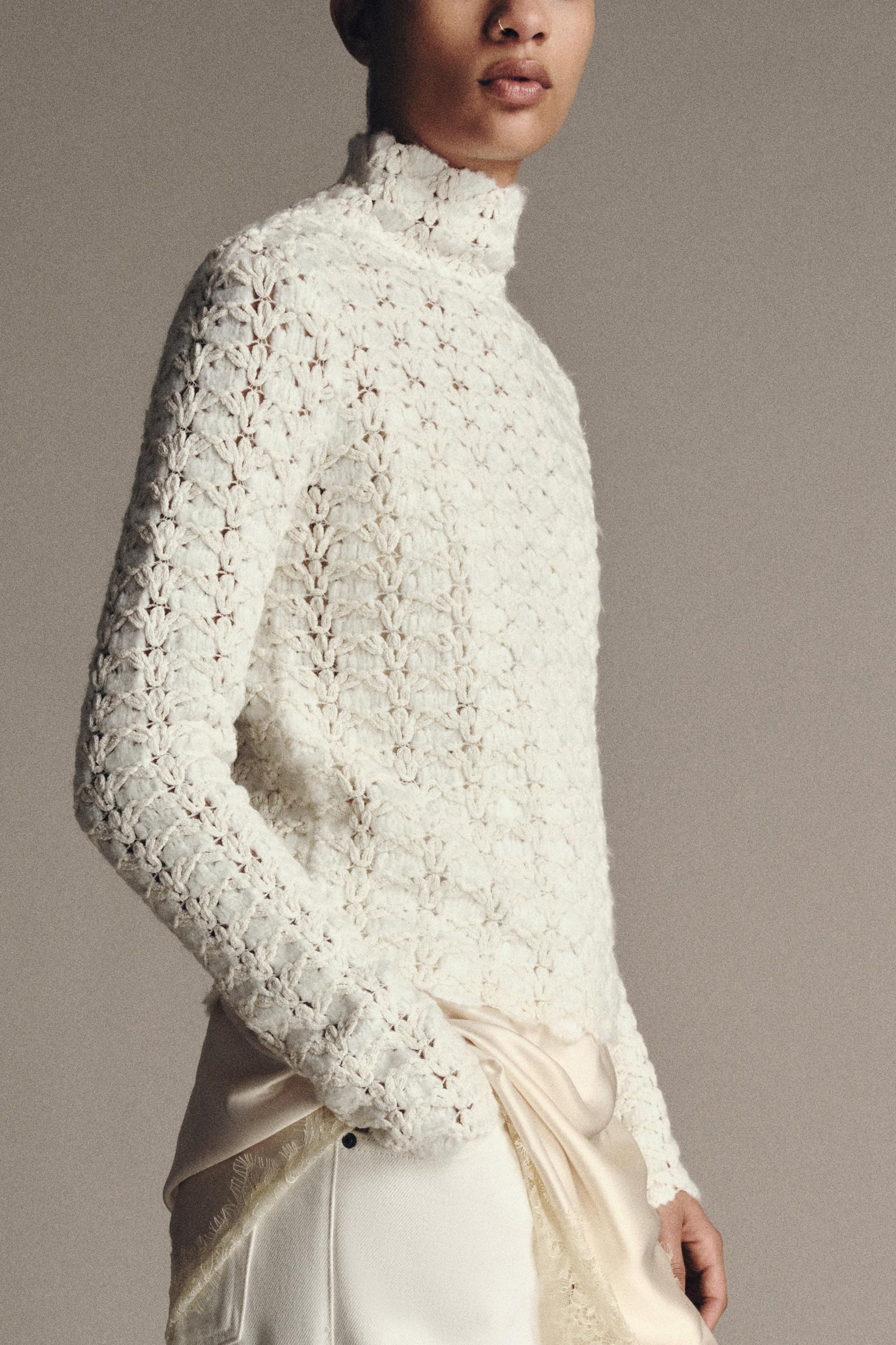 Combined Knit Jumper