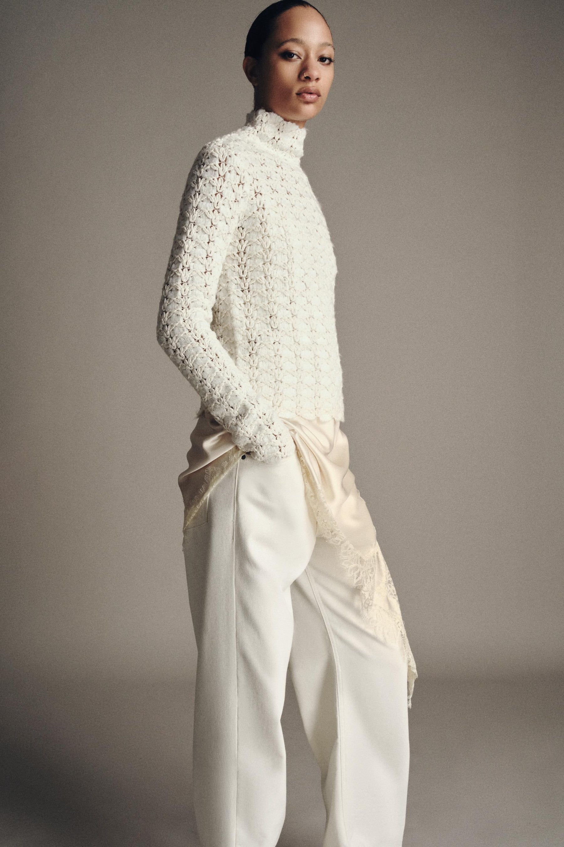 Combined Knit Jumper