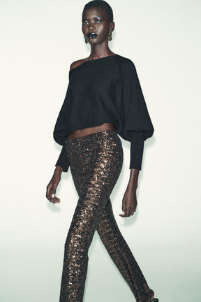 Knit Puff Sleeve Jumper