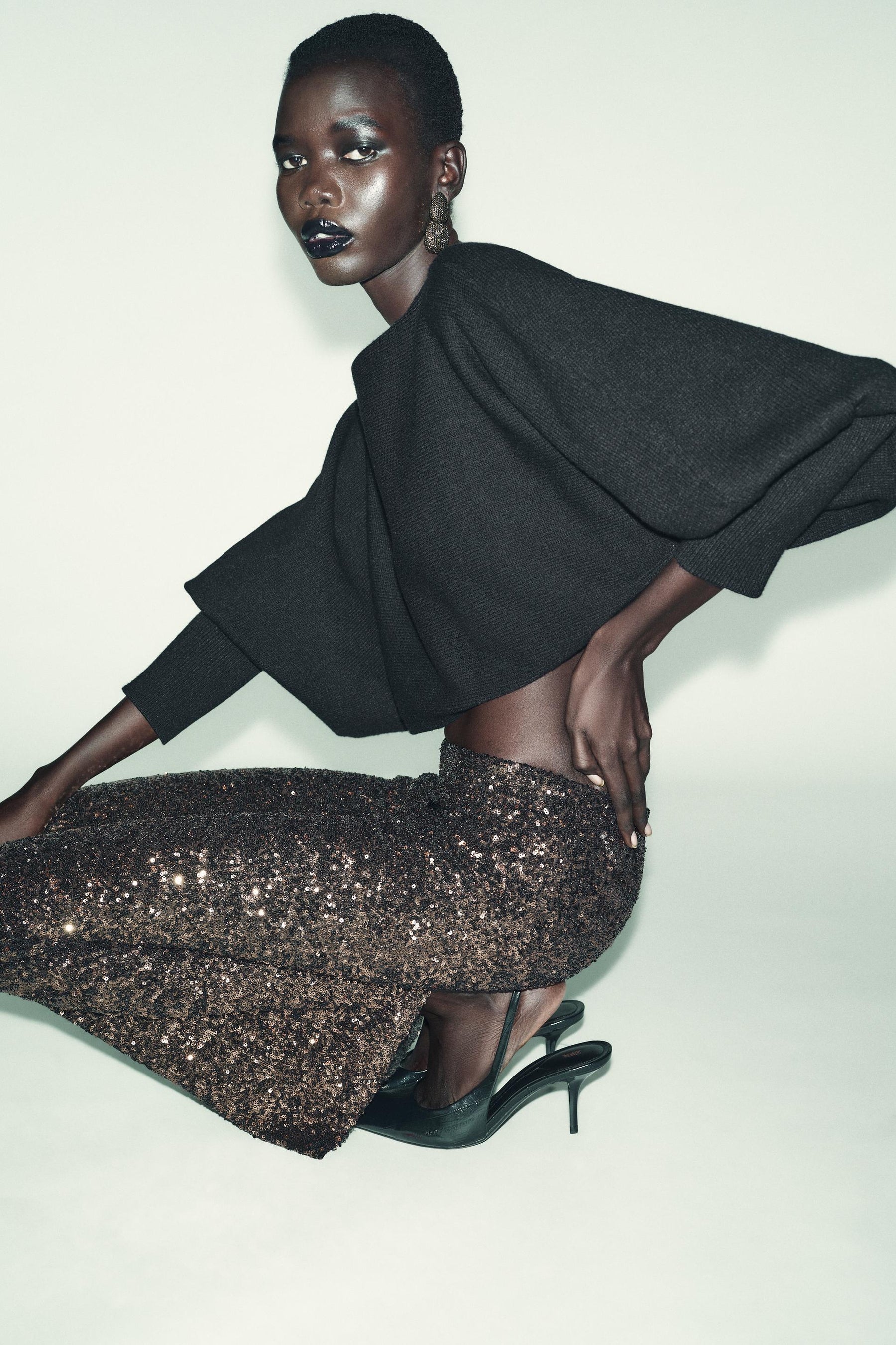 Knit Puff Sleeve Jumper