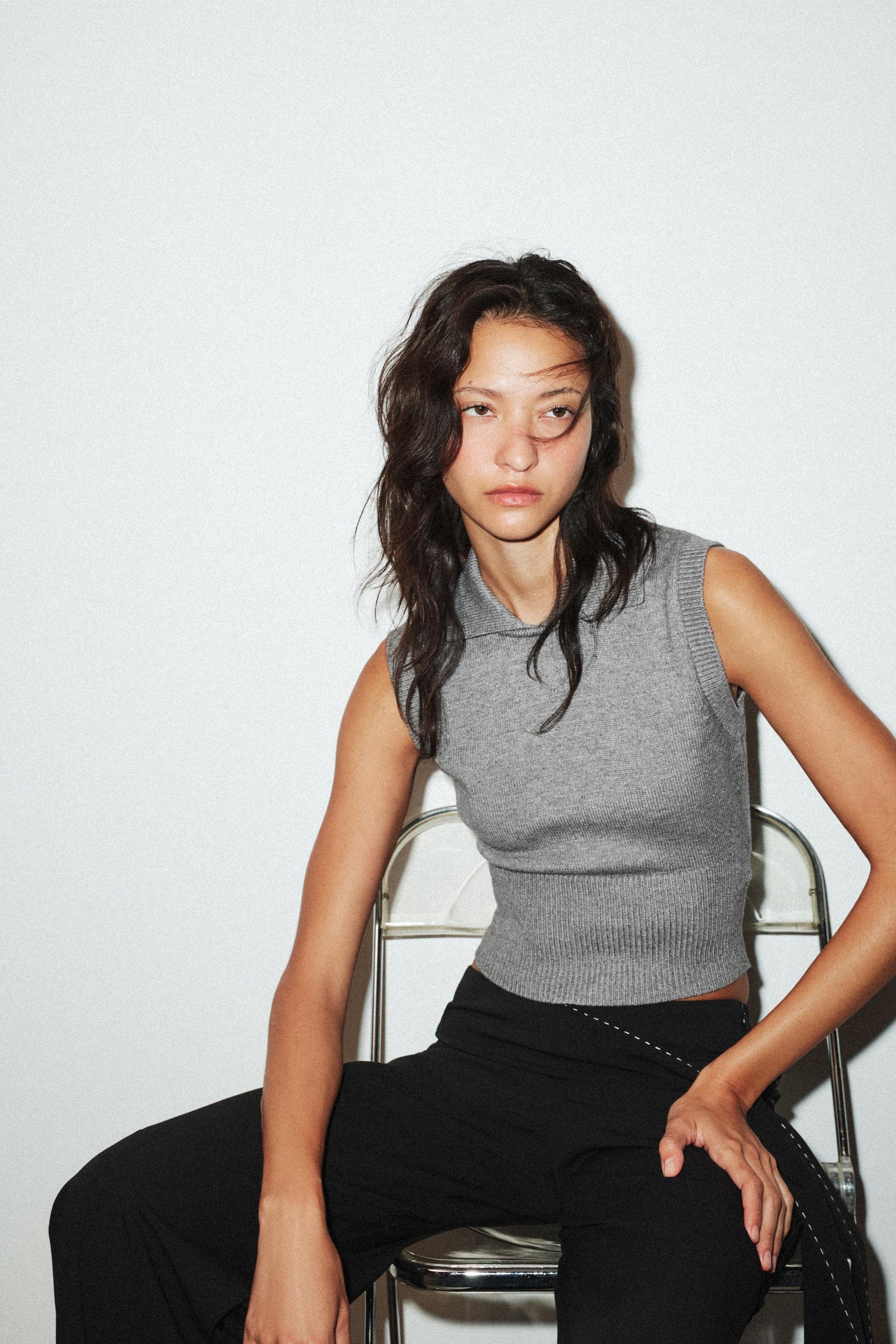 KNITTED TANK TOP