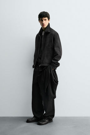 FAUX SUEDE REGULAR FIT JACKET - Image 4