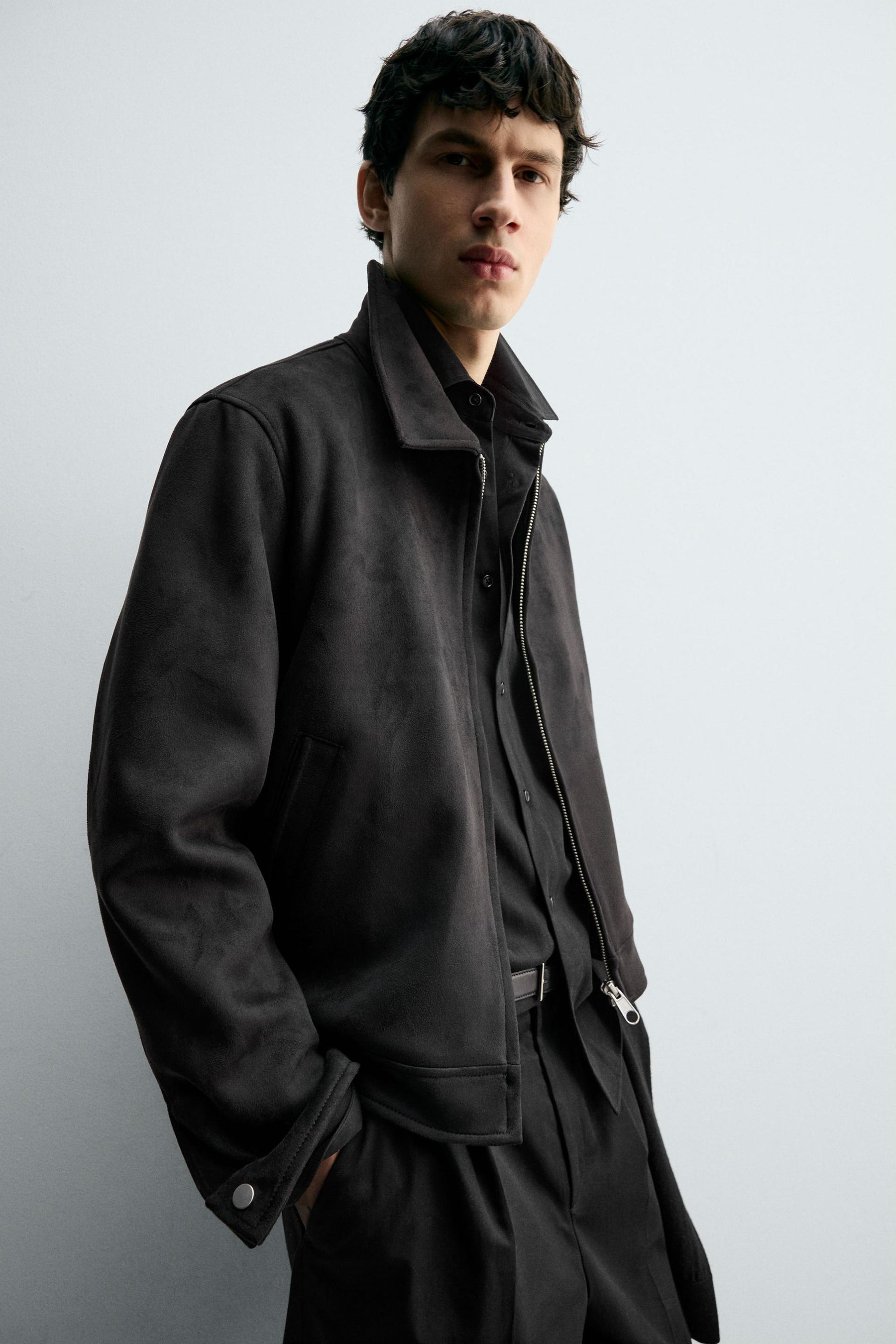 FAUX SUEDE REGULAR FIT JACKET - Image 6