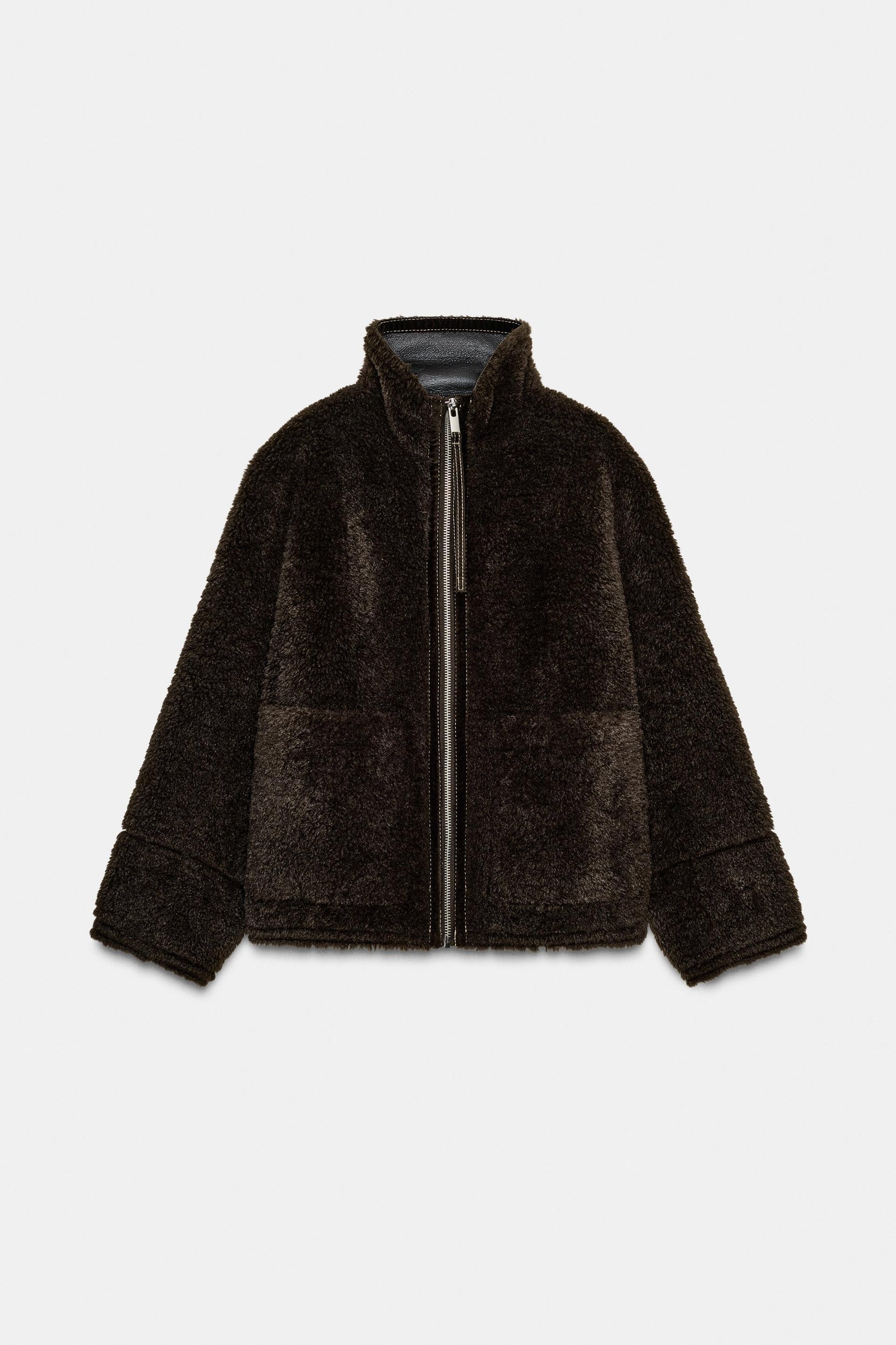 Faux Shearling Double-Faced Jacket