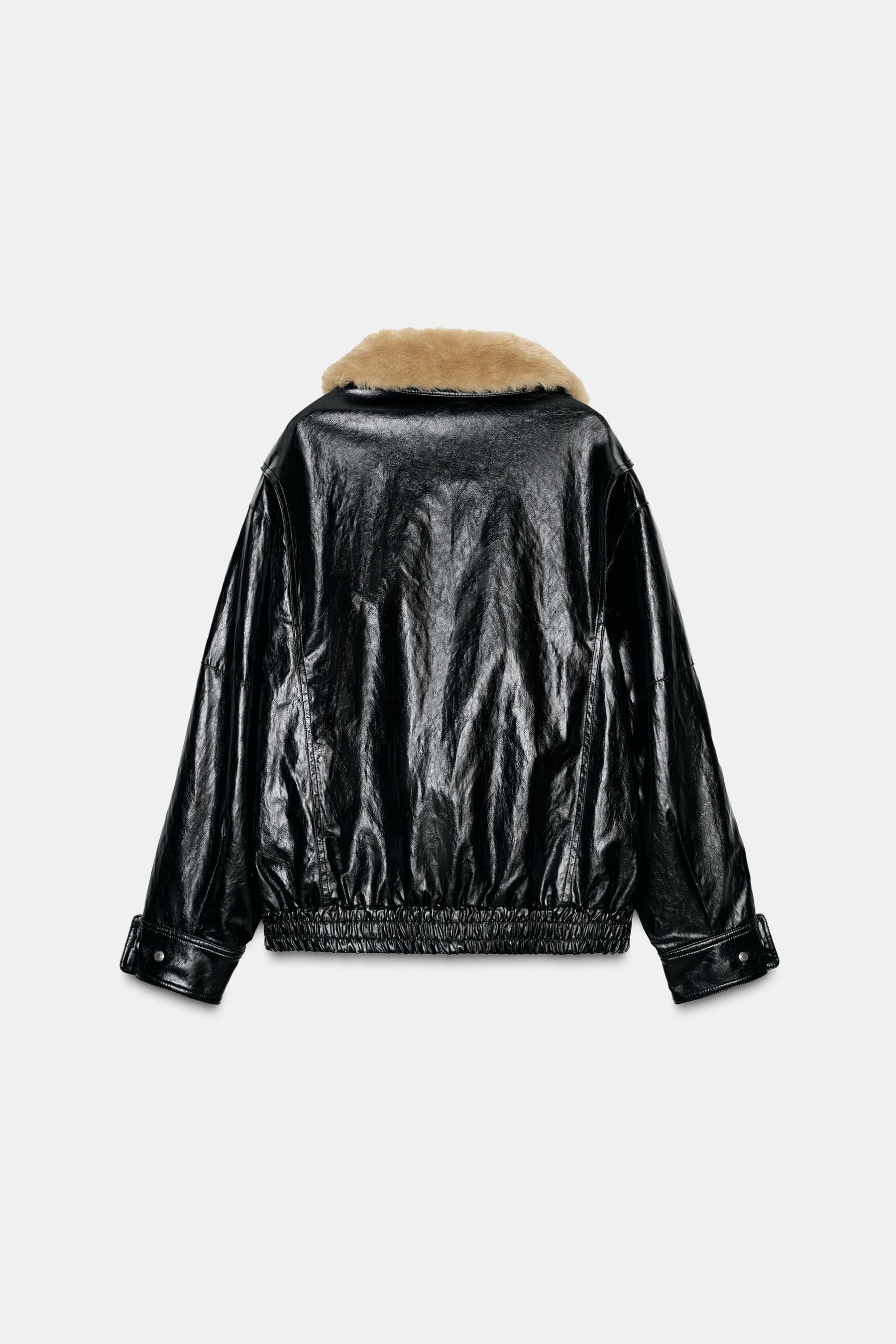 FAUX FUR COLLAR JACKET ZW COLLECTION - Image 7