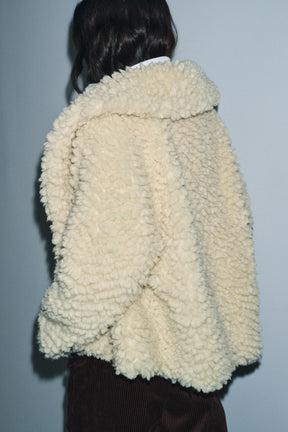 FAUX SHEARLING JACKET ZW COLLECTION - Image 3