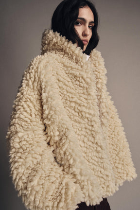FAUX SHEARLING JACKET ZW COLLECTION - Image 5