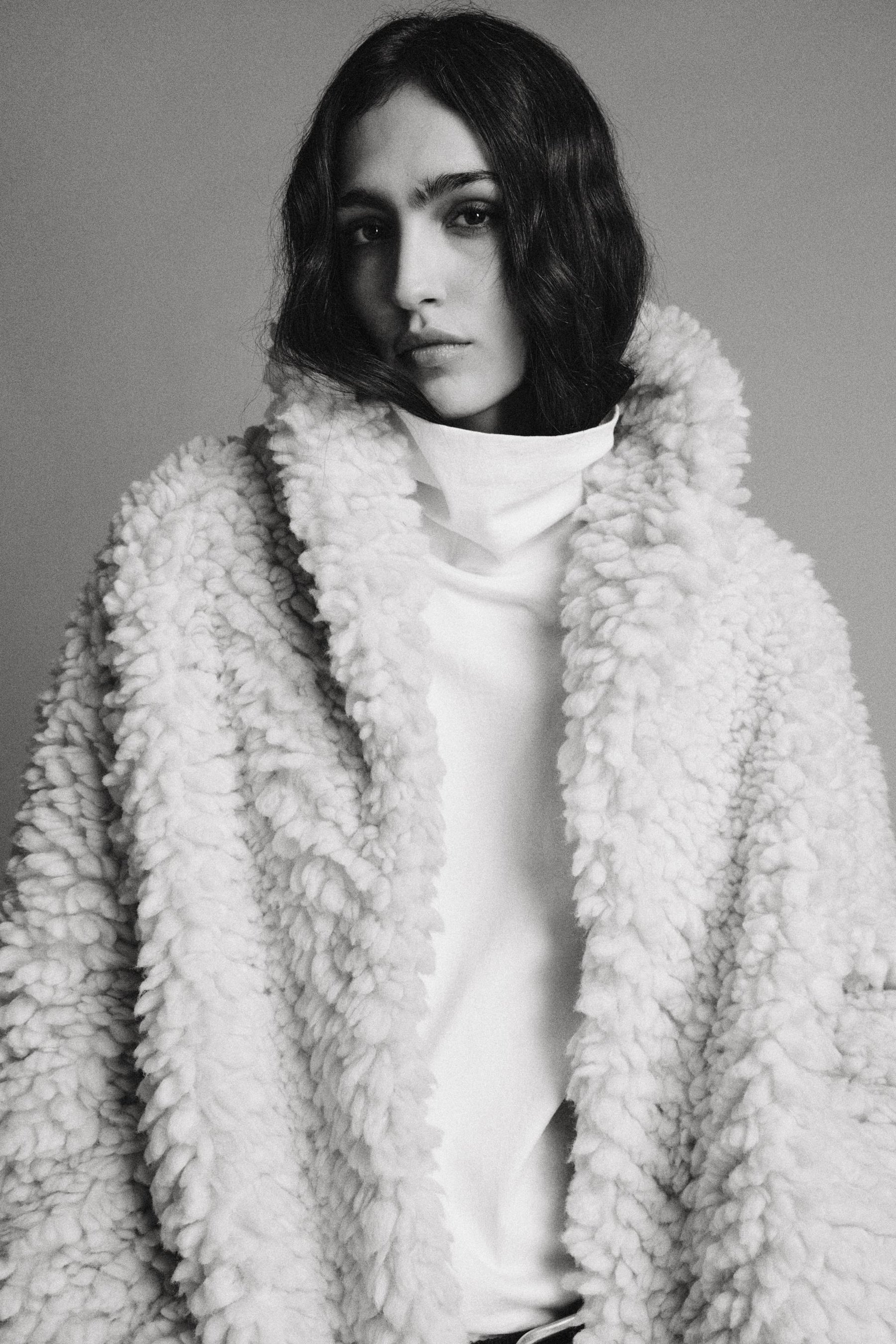 FAUX SHEARLING JACKET ZW COLLECTION - Image 6
