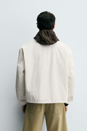RELAXED FIT SHINY FINISH JACKET - Image 3