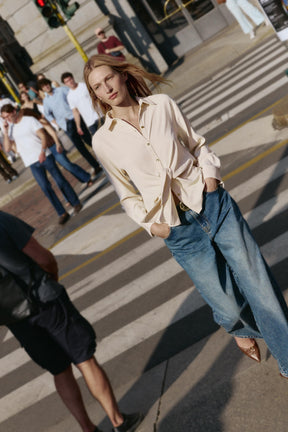 Knot-Waist Shirt