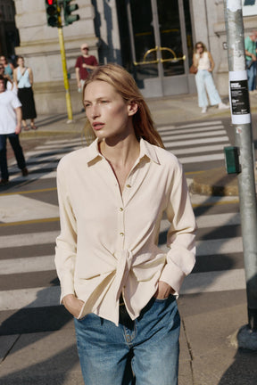 Knot-Waist Shirt