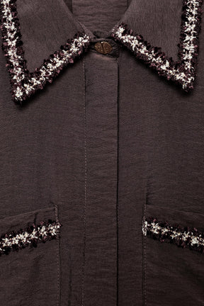 Textured Piped Shirt