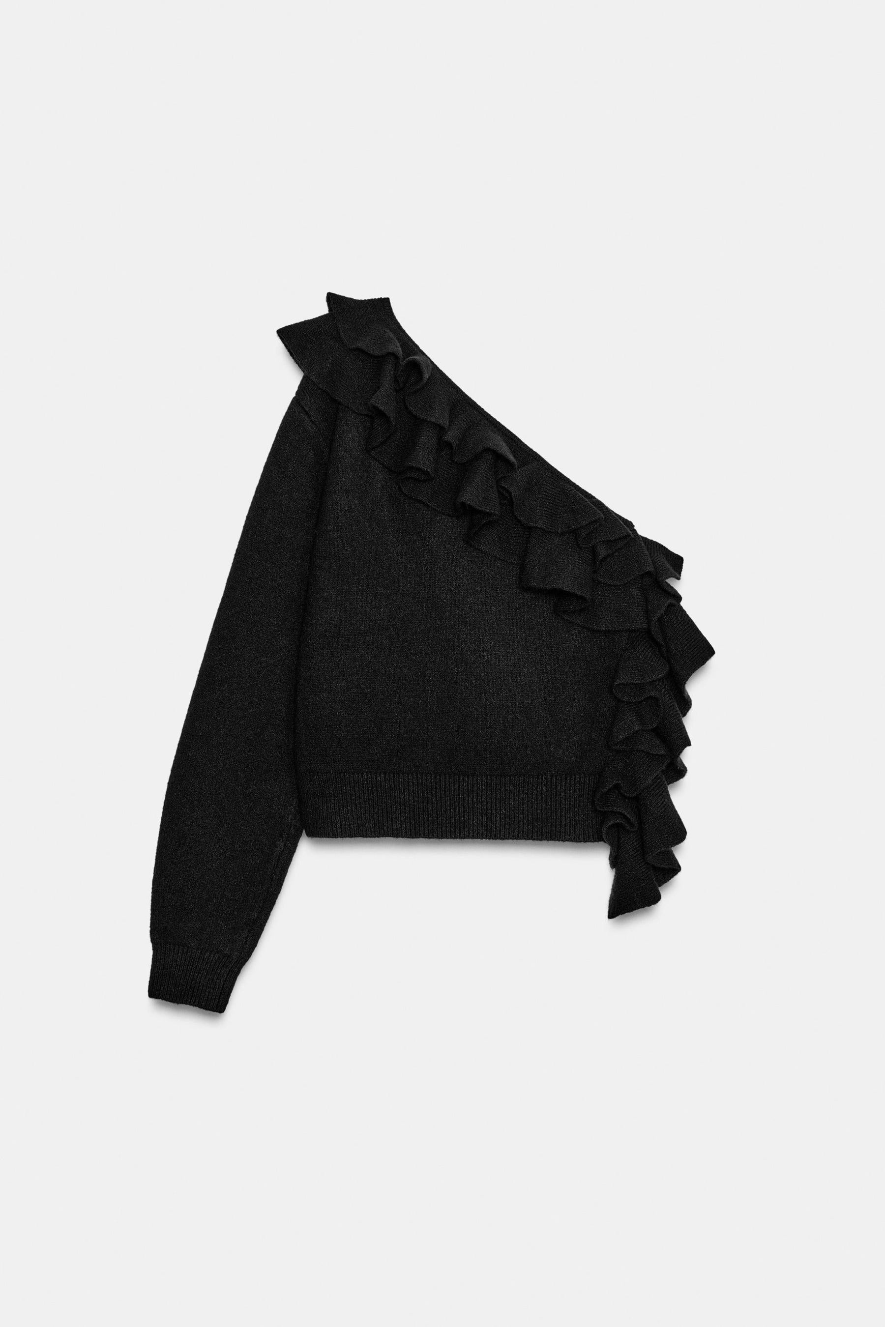ASYMMETRIC KNIT JUMPER WITH RUFFLES - Image 5
