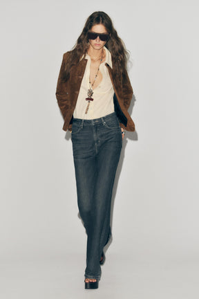 Straight-Fit High-Waist Jeans