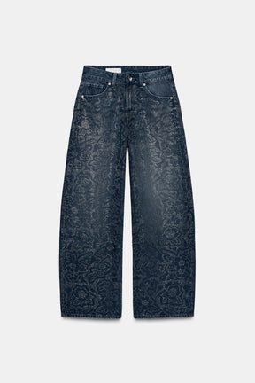 RHINESTONE BAGGY JEANS