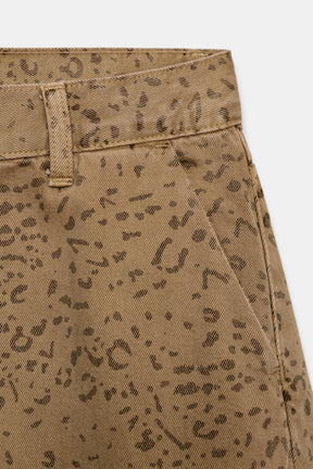 Animal Print Baggy Jeans