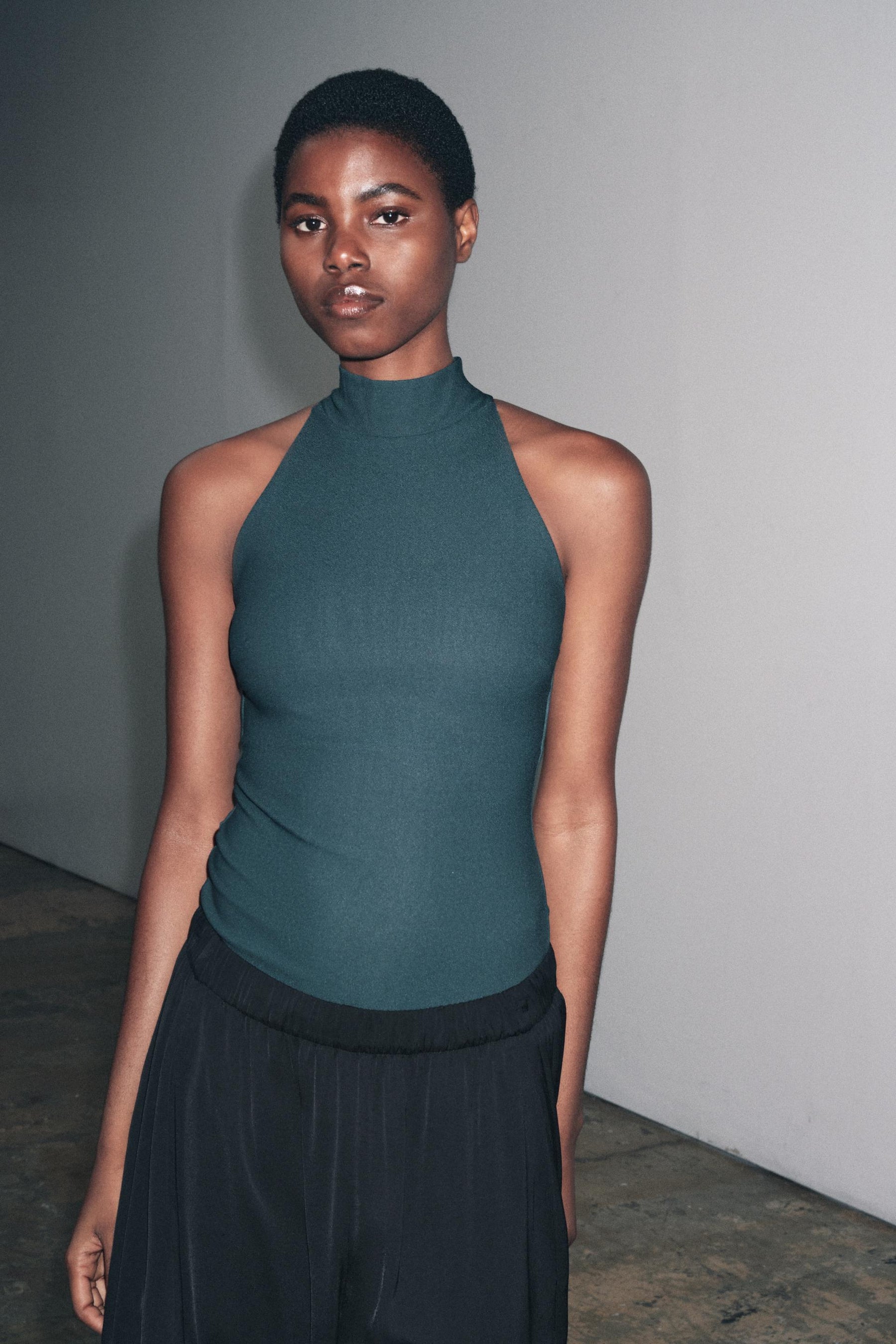 Crepe Halter Top