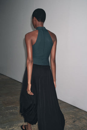 Crepe Halter Top