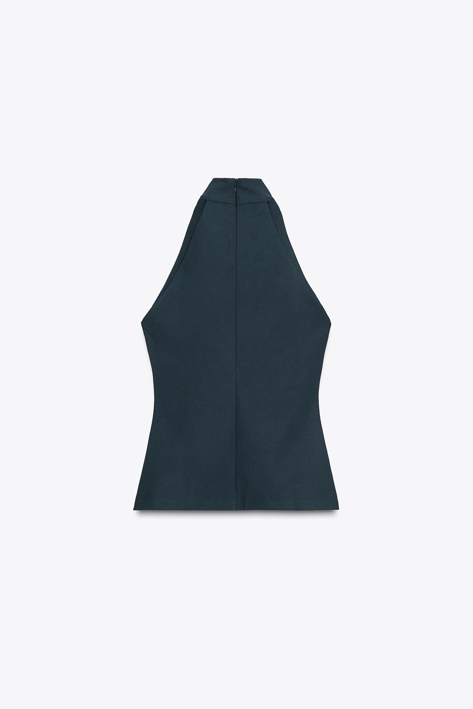 Crepe Halter Top