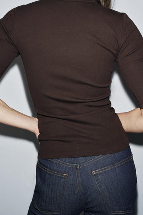 Ribbed T-shirt