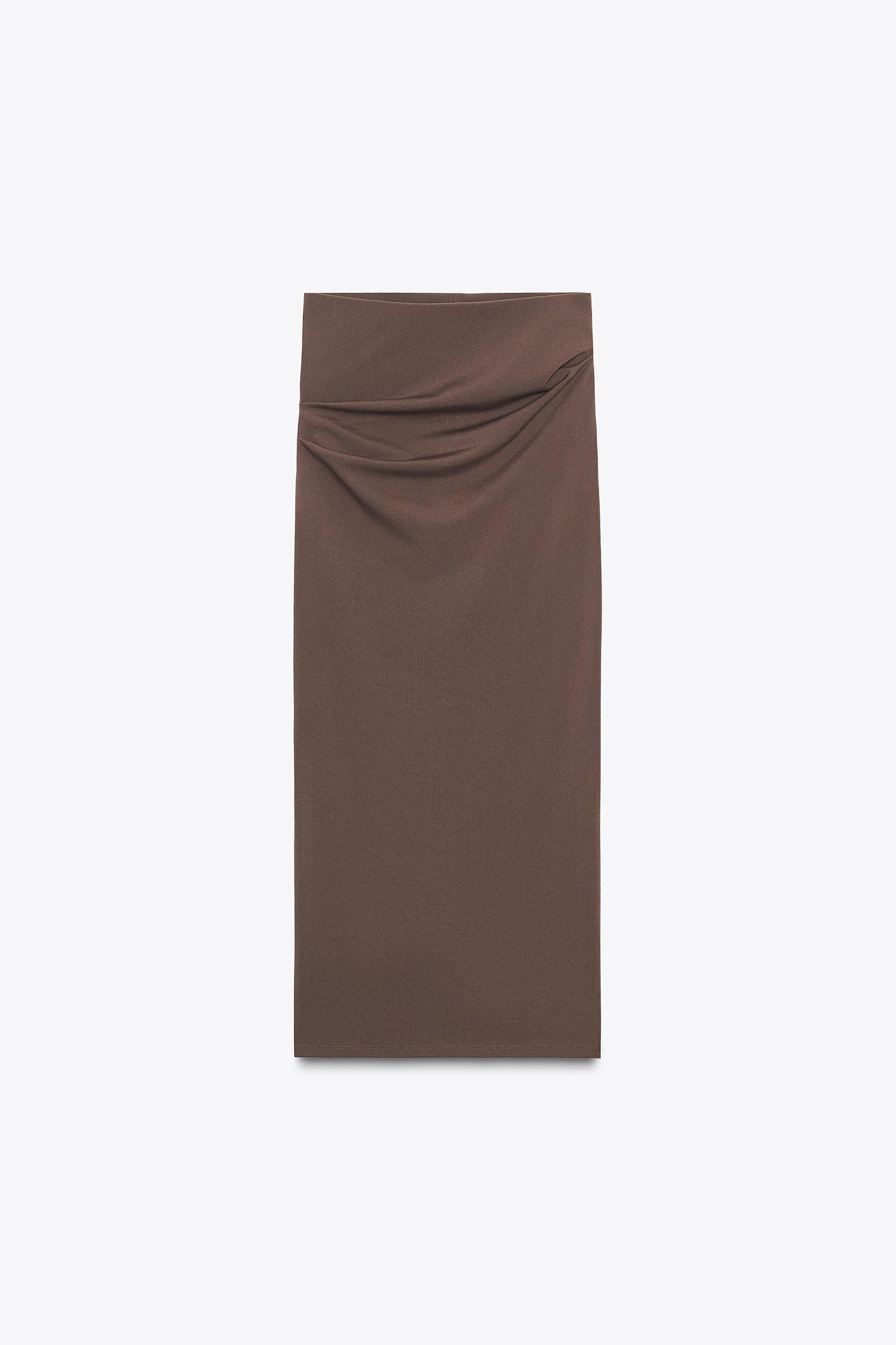 Textured Midi Skirt