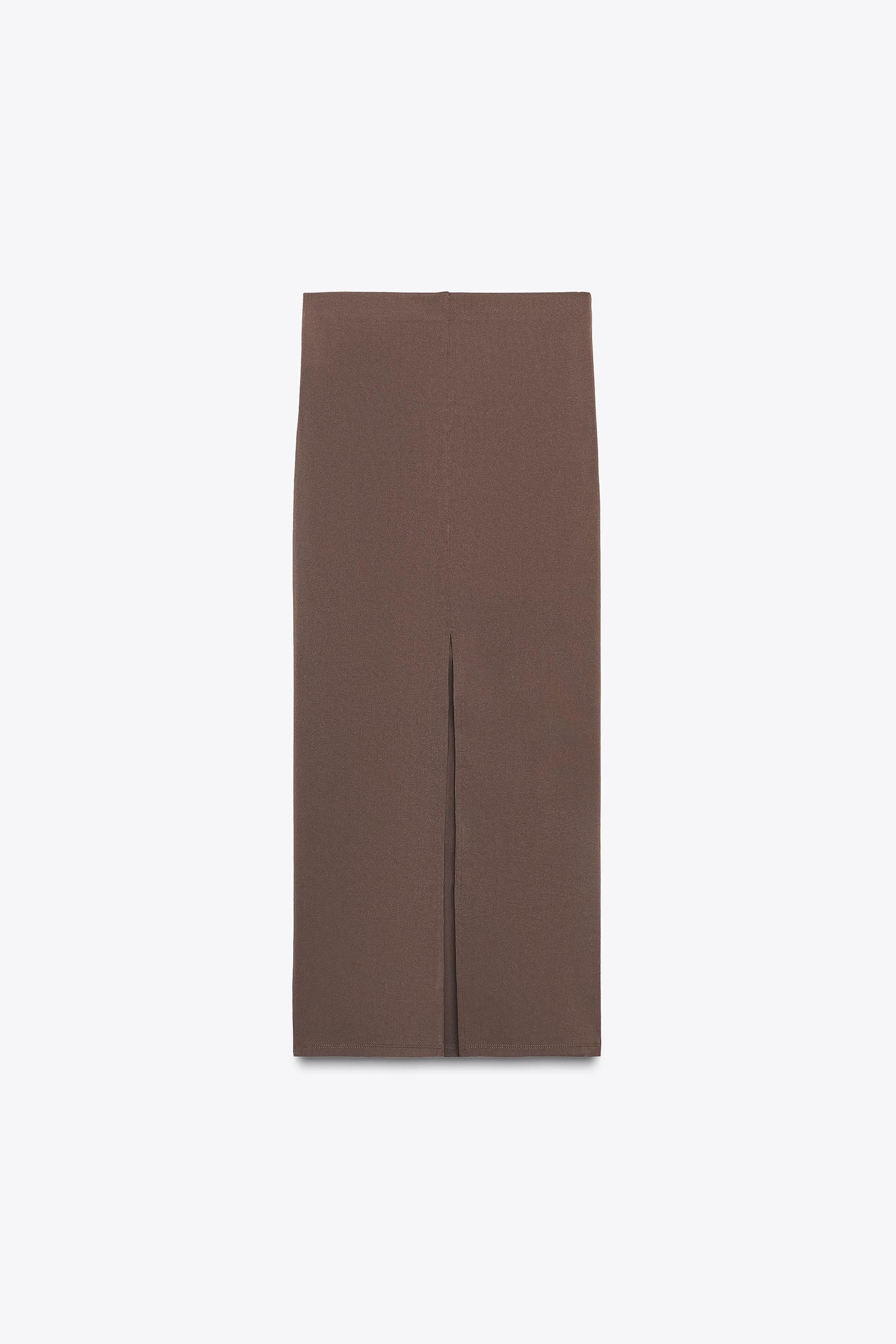 Textured Midi Skirt