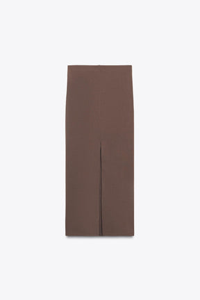 Textured Midi Skirt