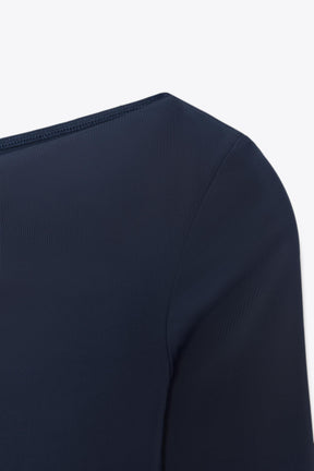 Asymmetrisches Polyamid-T-Shirt