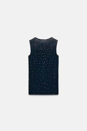 Glitzerndes ärmelloses Top