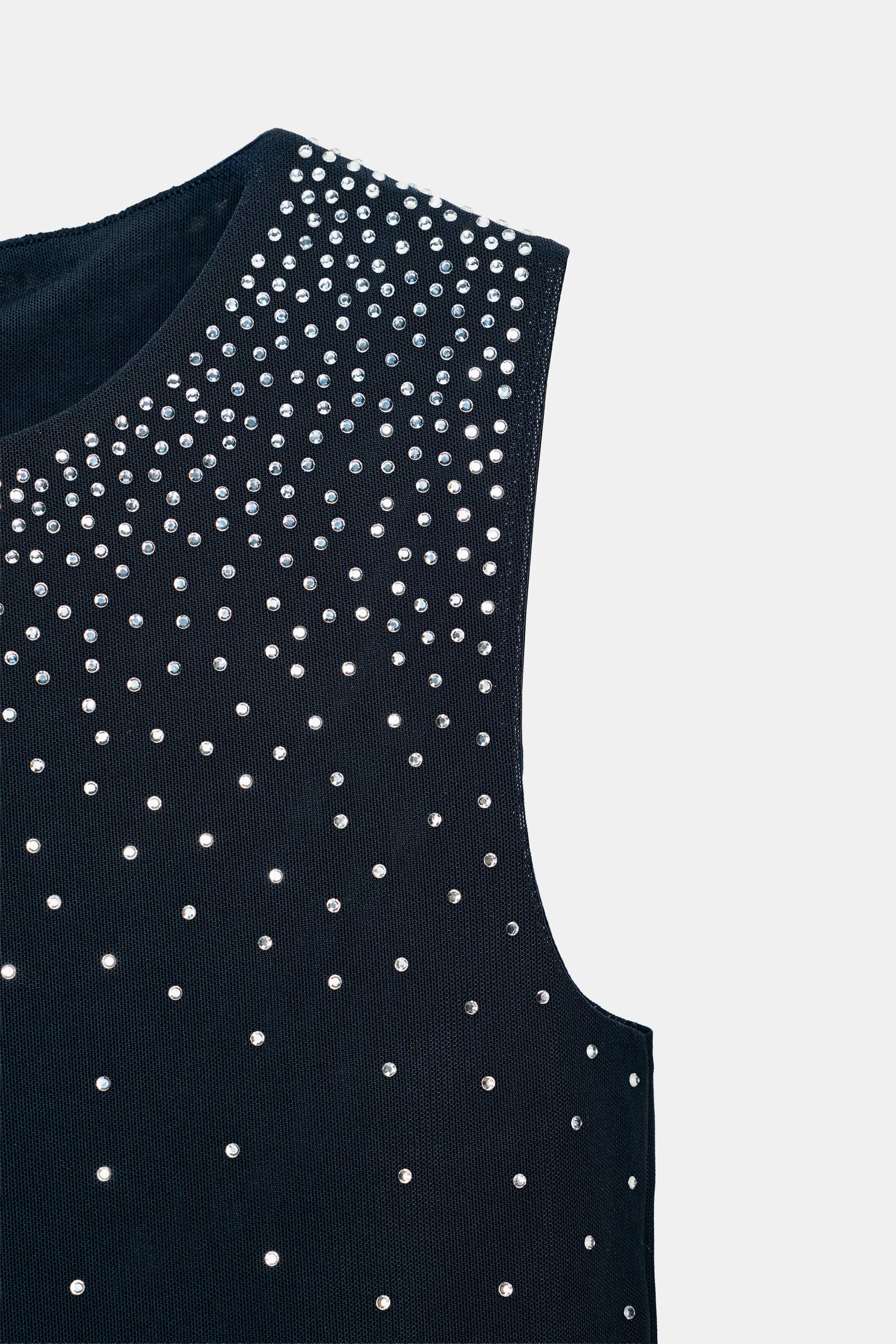 Glitzerndes ärmelloses Top