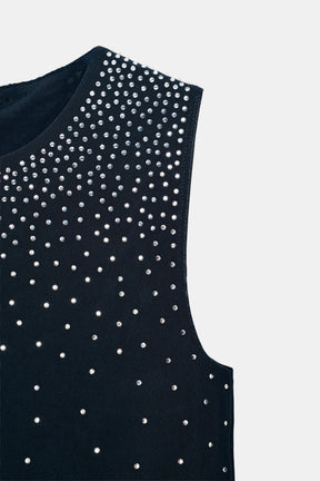 Glitzerndes ärmelloses Top