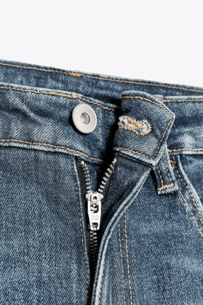 Cropped Flare High-Waist Jeans