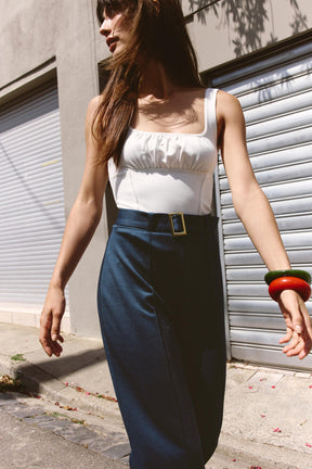 Twill Trousers with Belt