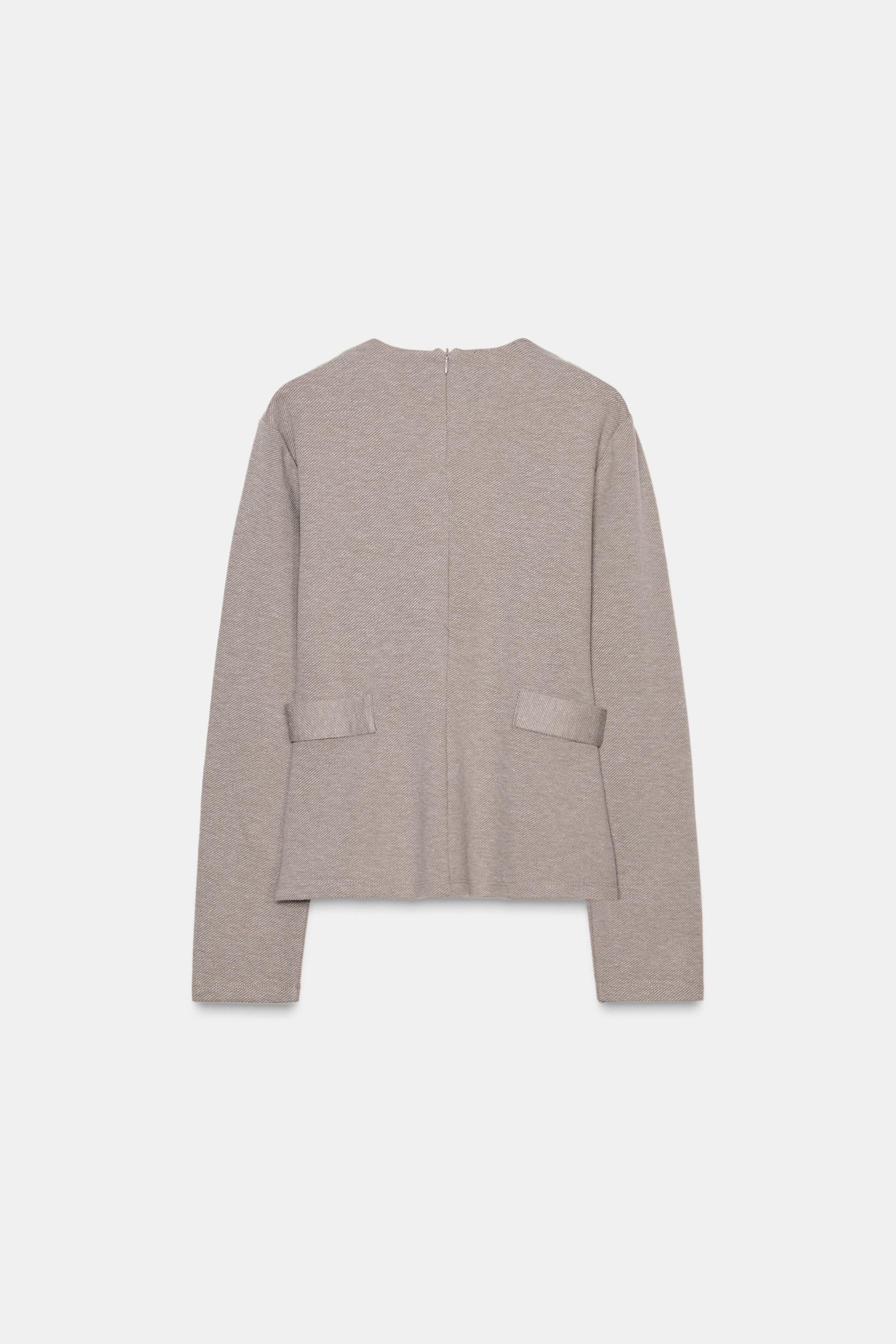 Buttoned Twill Top