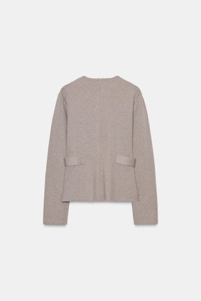 Buttoned Twill Top