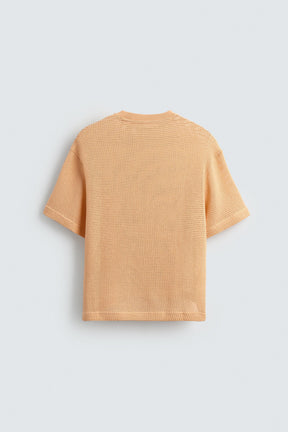 OPEN TEXTURED T-SHIRT - Image 8